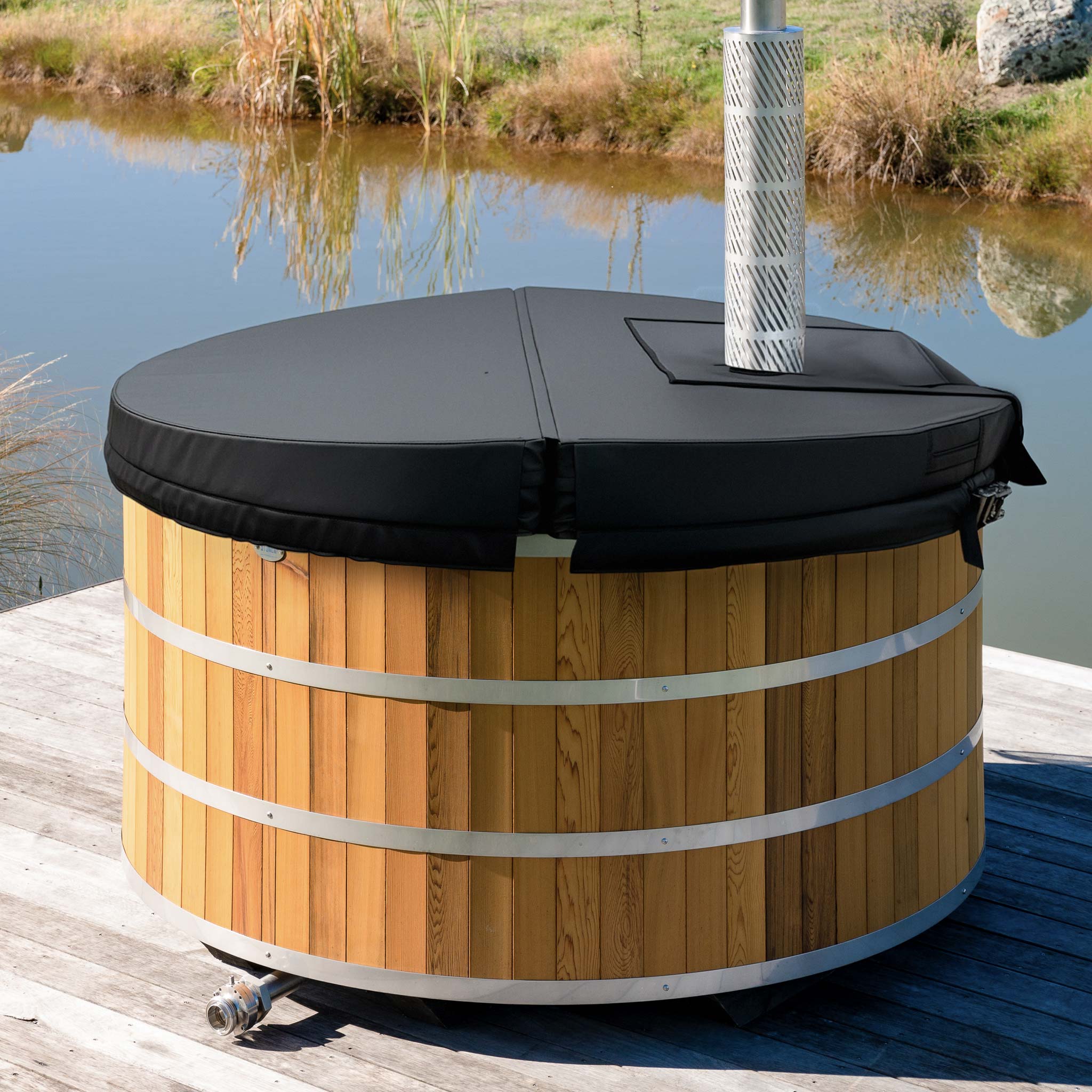 Insulated Cover for Wood Fired & Hybrid Hot Tub